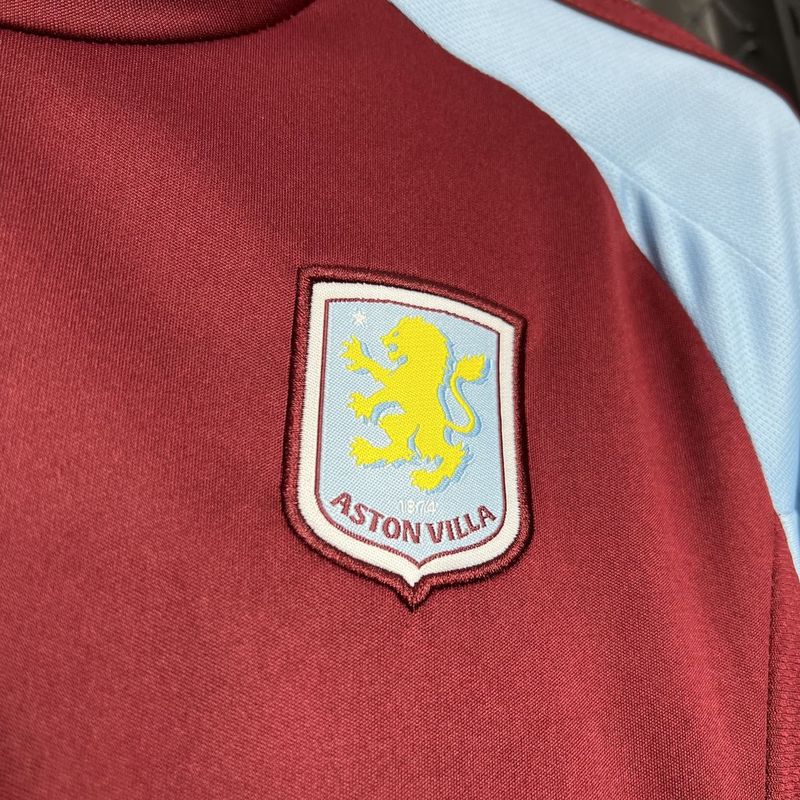 Conjunto Infantil Aston Villa Home 24/25 - Vinho