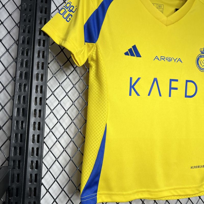 Kit Infantil Al-Nassr Home 24/25 - Amarelo