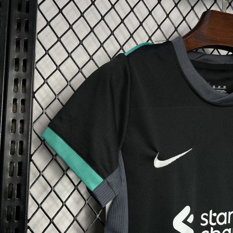 Kit Infantil Liverpool Home 24/25 - Preto