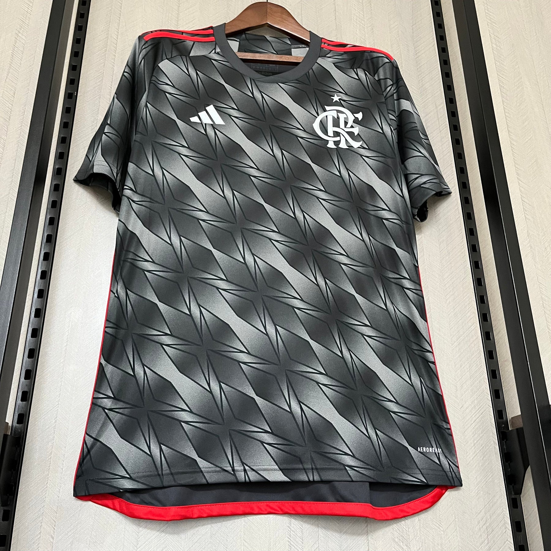 Camisa Flamengo III 24 Adidas - Cinza - Torcedor Feminina