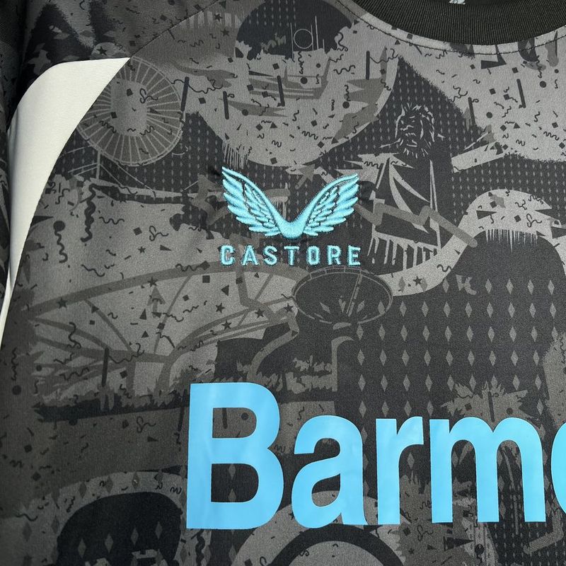 Camisa Bayer Leverkusen Third 24/25 - Preta e Azul