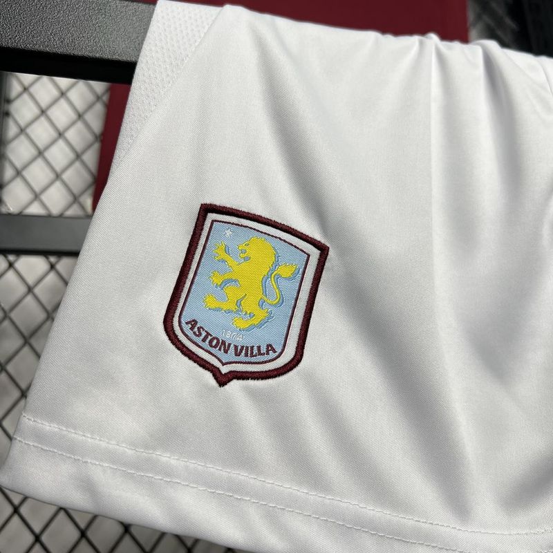 Conjunto Infantil Aston Villa Home 24/25 - Vinho