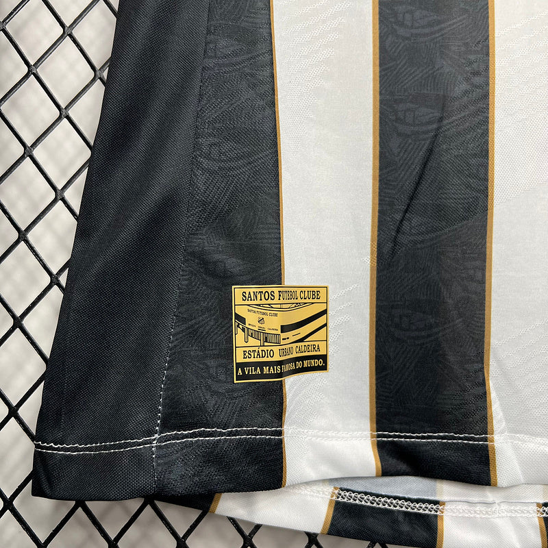 Camisa do Santos I 24/25 - Preta e branca - Torcedor Feminina