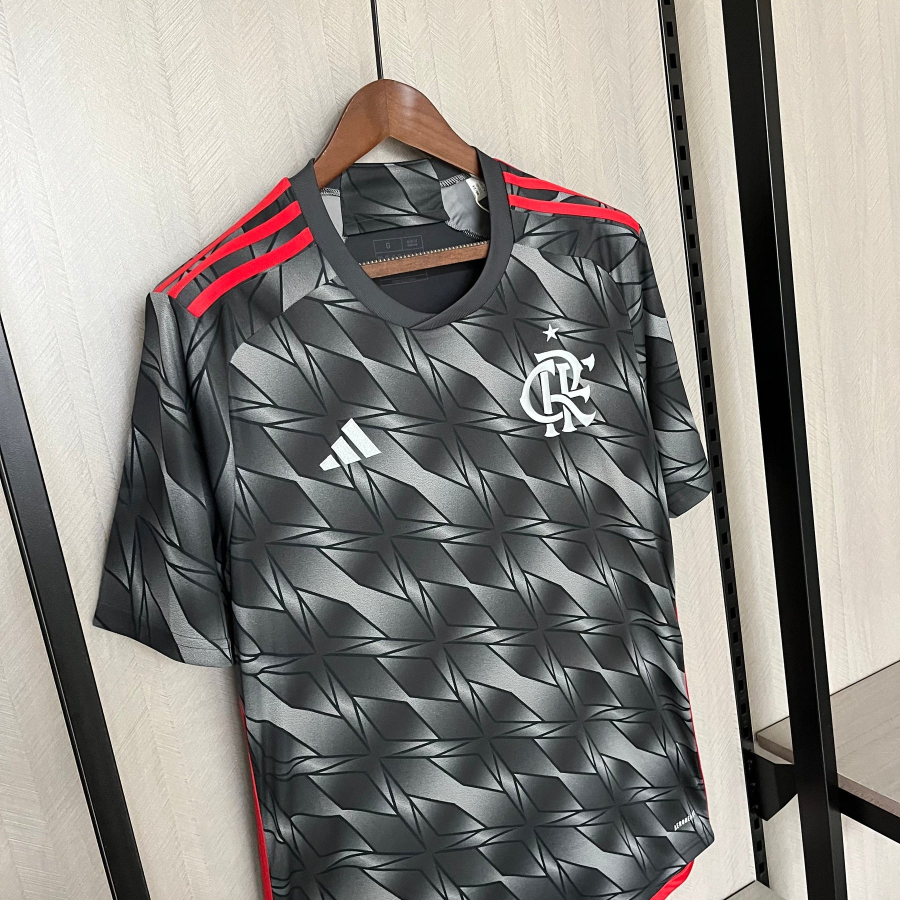 Camisa Flamengo III 24 Adidas - Cinza - Torcedor Feminina