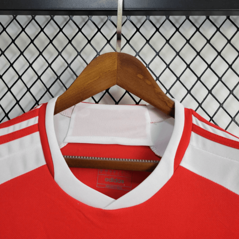 Camisa Internacional I 24/25 Torcedor Adidas Feminina - Vermelho + Branco