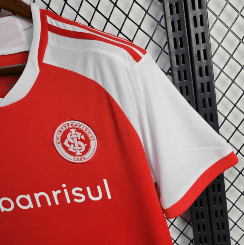 Camisa Internacional I 24/25 Torcedor Adidas Feminina - Vermelho + Branco