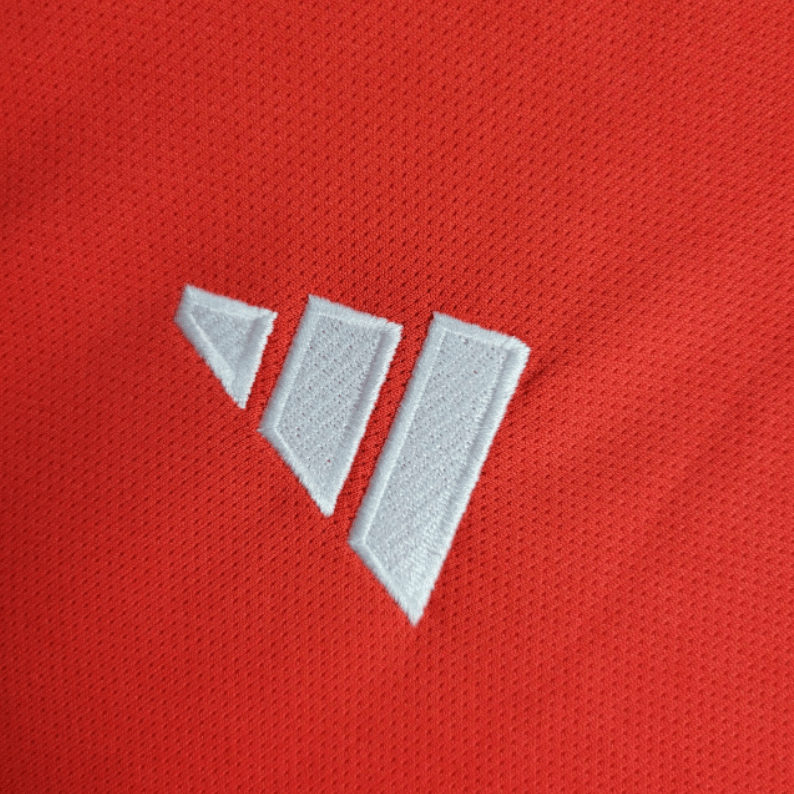 Camisa Internacional I 24/25 Torcedor Adidas Feminina - Vermelho + Branco