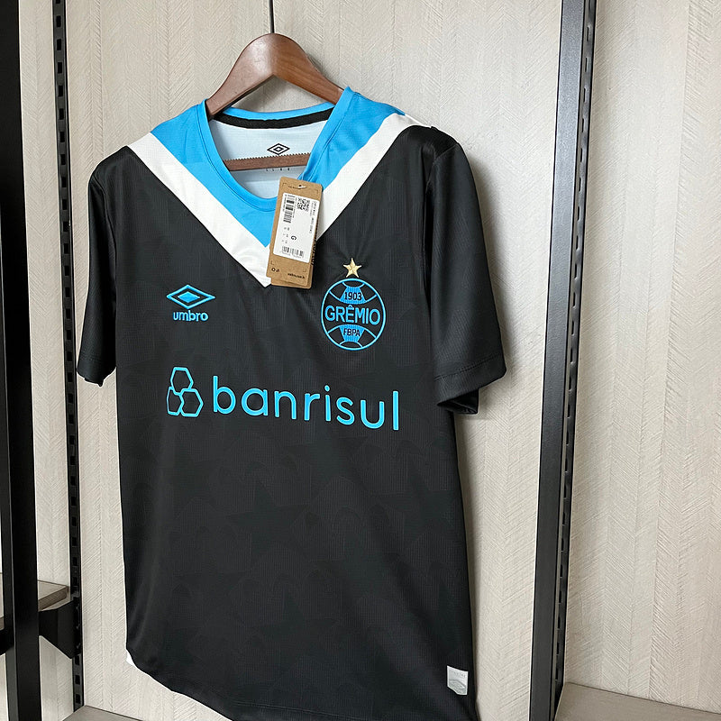 Camisa Grêmio III 24/25 Torcedor Umbro Masculina - Preto+Branco