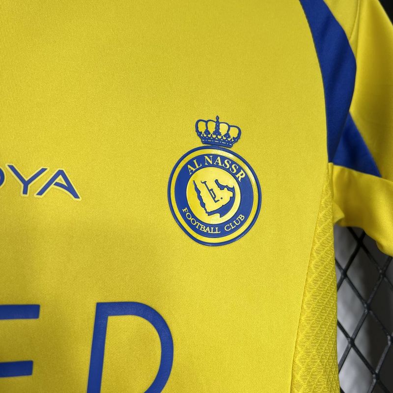 Kit Infantil Al-Nassr Home 24/25 - Amarelo