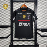 Camisa Adidas Flamengo III 23/24 Preta (Com patrocinios)