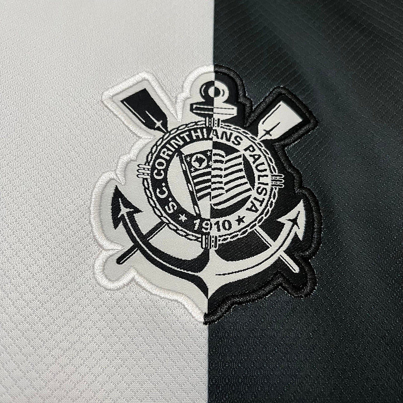 Camisa Corinthians IlI 24/25 Torcedor Nike - Preto e Branco - Feminina