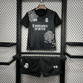 Kit Infantil Real Madrid Away 24/25- Preto