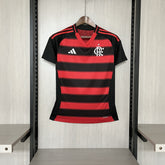 Camisa Flamengo I 2025  s/n° Adidas - Vermelho+Preto - Feminina