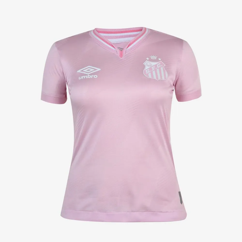 Camisa Feminina Umbro Santos Outubro Rosa 2024