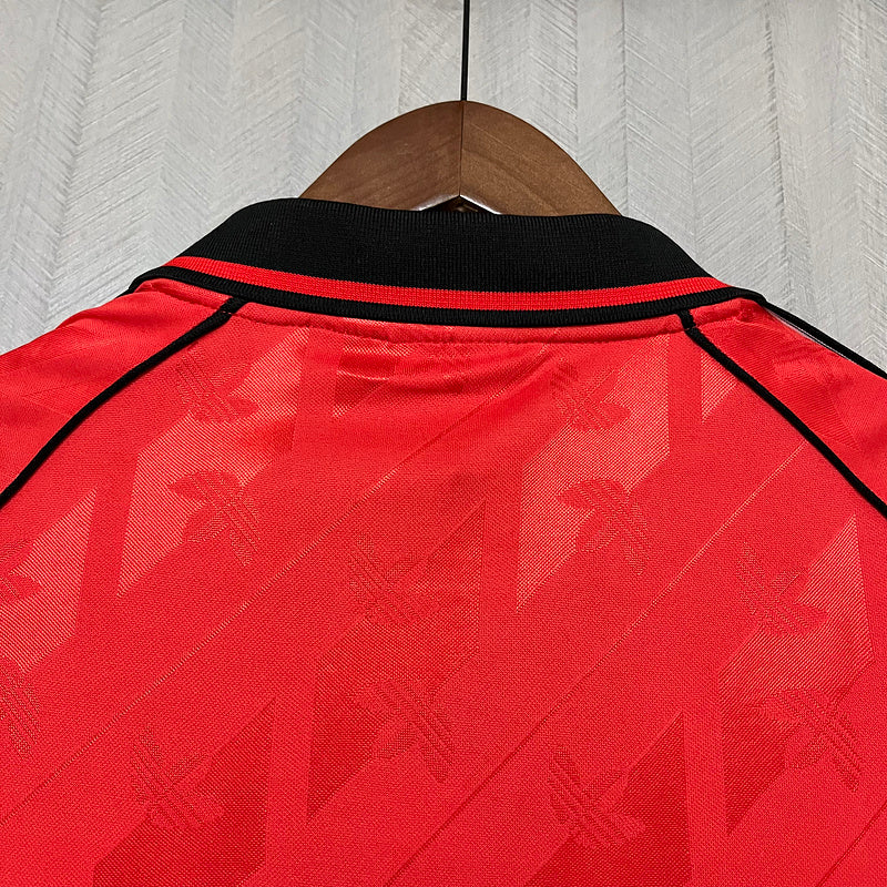 Camisa Flamengo Lifestyle 24/25 Torcedor Adidas - Vermelho - Feminina