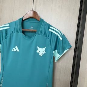 Camisa Cruzeiro 25/26 Treino Adidas - Azul Turquesa+Branco - Torcedor Feminina