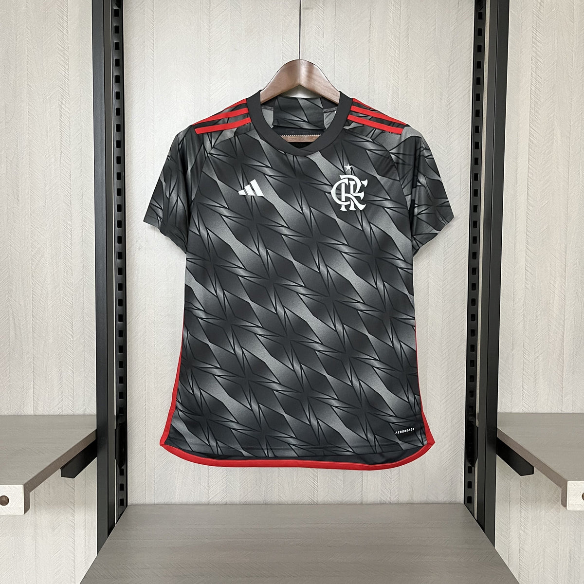 Camisa Flamengo III 24 Adidas - Cinza - Torcedor Feminina