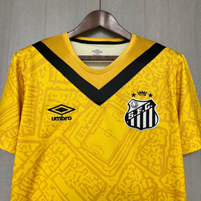 Camisa do Santos III 24/25  Amarela e preta
