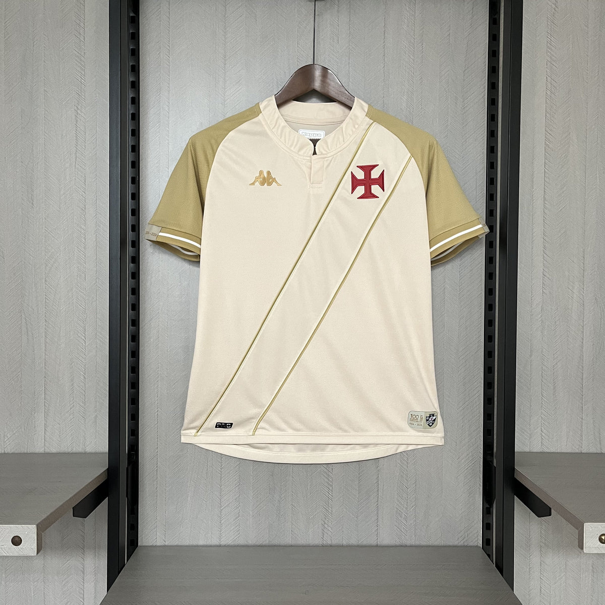 Camisa Vasco III 24/25 s/n° Kappa - Bege - Torcedor Feminina