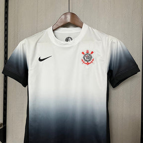Kit infantil - Corinthians  I 24/25 s/n° Torcedor Nike - Branco+Preto