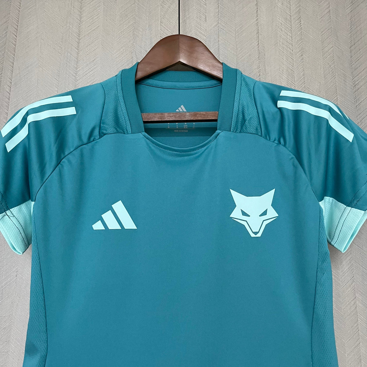 Camisa Cruzeiro 25/26 Treino Adidas - Azul Turquesa+Branco - Torcedor Feminina