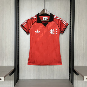 Camisa Flamengo Lifestyle 24/25 Torcedor Adidas - Vermelho - Feminina