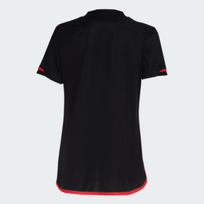 Camisa Feminina São Paulo I 23/24 Adidas - Preta e Vermelha