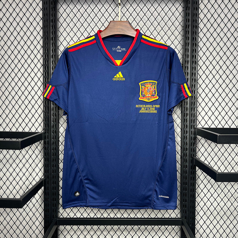 Camisa da Espanha retrô 2010 Fora