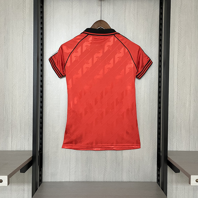 Camisa Flamengo Lifestyle 24/25 Torcedor Adidas - Vermelho - Feminina