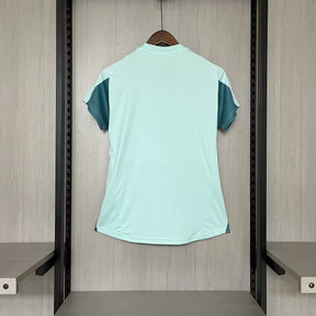Camisa Cruzeiro 25/26 Treino Adidas Feminina - Azul Turquesa