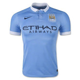 Camisa Manchester City I 15/16 Nike - Azul