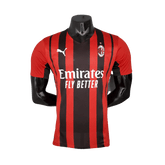 Camisa Milan 21/22 - Vermelha e Preta - Puma - Masculino Jogador