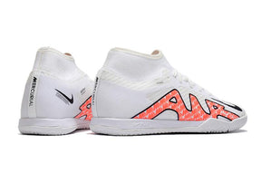 Chuteira Futsal Nike Air Zoom Superfly 9 TF - Branco/Laranja - Cano Alto