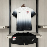 Kit infantil - Corinthians  I 24/25 s/n° Torcedor Nike - Branco+Preto